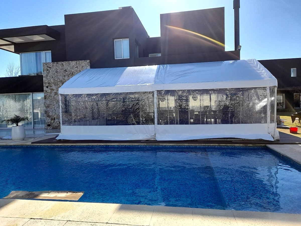 Carpa 5 x 8 instalada exterior